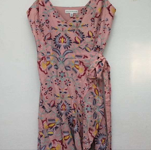 Salome Paisley Dress DRESS THE POPULATION - Picture 3 of 6